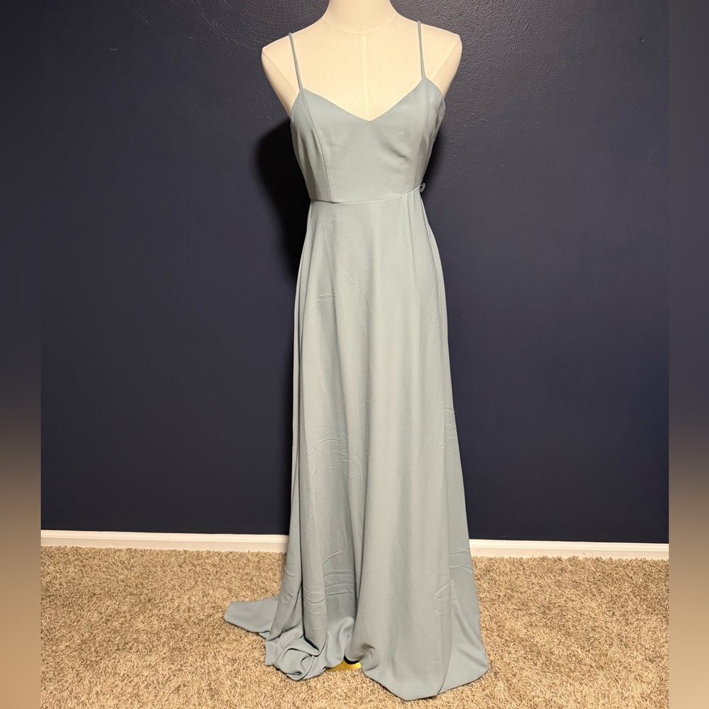 NWT Show Me Your MuMu Faith Maxi Dress Light Dusty Blue